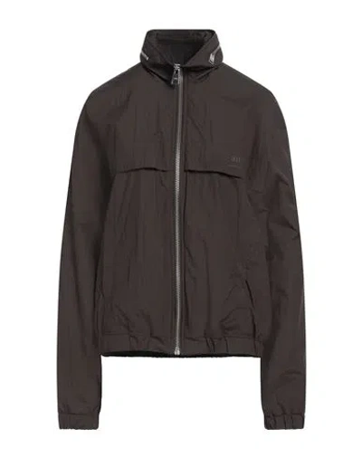 Ami Alexandre Mattiussi Woman Jacket Dark Brown Size S Polyamide