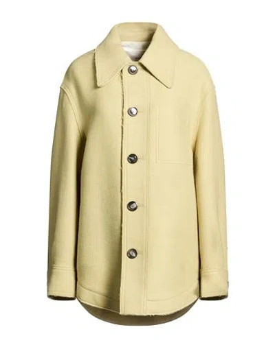 Ami Alexandre Mattiussi Woman Jacket Lime Green Size Xs Virgin Wool In Brown