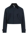 Ami Alexandre Mattiussi Woman Jacket Midnight Blue Size M Cotton