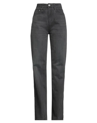 Ami Alexandre Mattiussi Woman Jeans Charcoal Size 30 Cotton In Gray