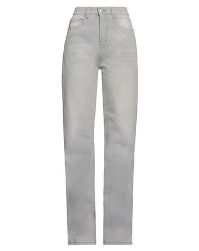 Ami Alexandre Mattiussi Woman Jeans Grey Size 27 Cotton