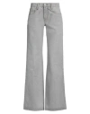 Ami Alexandre Mattiussi Woman Jeans Grey Size 30 Cotton In Grey