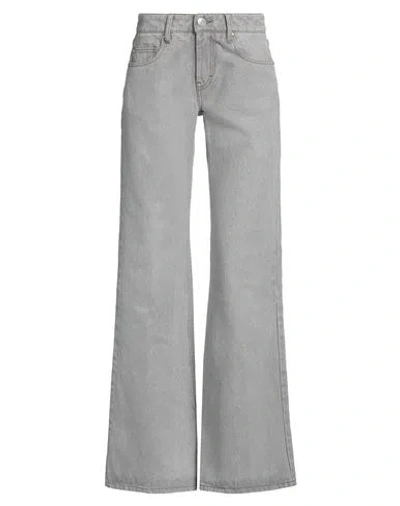 Ami Alexandre Mattiussi Woman Jeans Grey Size 30 Cotton