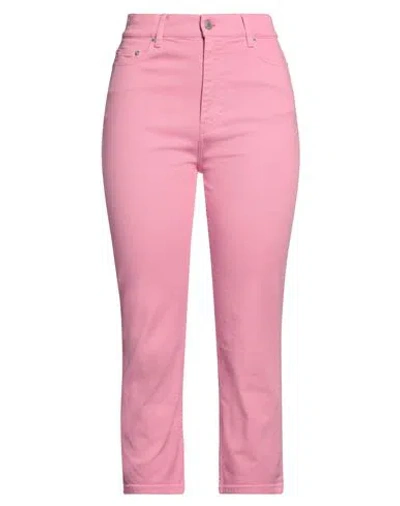 Ami Alexandre Mattiussi Woman Jeans Pink Size 26 Cotton, Elastane