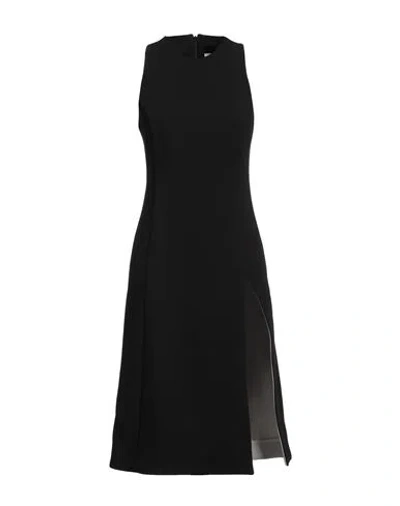 Ami Alexandre Mattiussi Woman Midi Dress Black Size 4 Virgin Wool