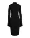 Ami Alexandre Mattiussi Woman Midi Dress Black Size L Viscose, Polyamide