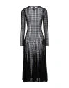 Ami Alexandre Mattiussi Woman Midi Dress Black Size S Polyamide, Elastane In Black