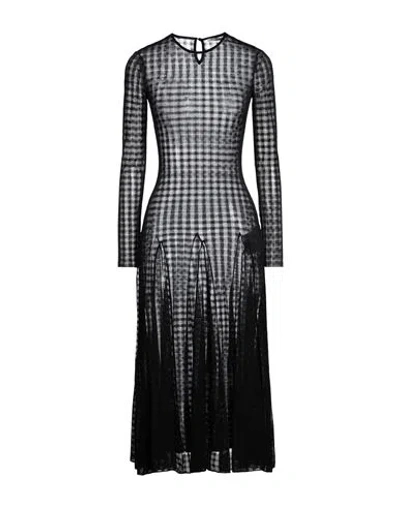 Ami Alexandre Mattiussi Woman Midi Dress Black Size S Polyamide, Elastane