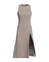 Ami Alexandre Mattiussi Woman Midi Dress Sand Size 2 Virgin Wool In Beige