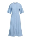 Ami Alexandre Mattiussi Ami Paris Blue Mc Midi Dress