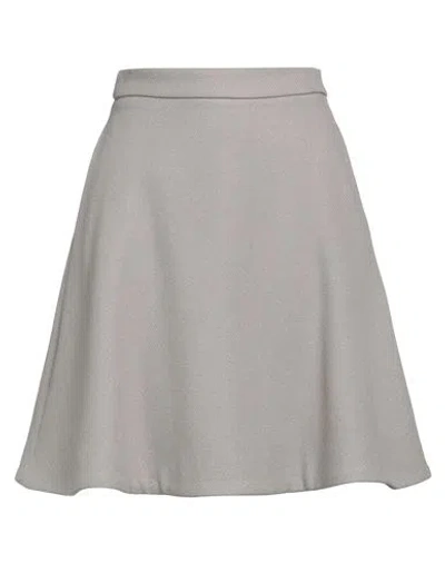 Ami Alexandre Mattiussi Woman Midi Skirt Grey Size 4 Virgin Wool, Polyamide