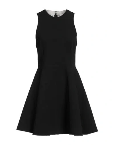AMI ALEXANDRE MATTIUSSI AMI ALEXANDRE MATTIUSSI WOMAN MINI DRESS BLACK SIZE 6 VIRGIN WOOL