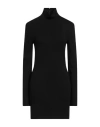 Shop Ami Alexandre Mattiussi Woman Mini Dress Black Size L Lyocell, Viscose, Wool, Elastane