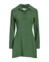 Ami Alexandre Mattiussi Woman Mini Dress Green Size 8 Viscose, Silk