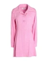 Ami Alexandre Mattiussi A-line Dress With Maxi Buttoms In Pink