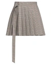 Ami Alexandre Mattiussi Woman Mini Skirt Beige Size 2 Virgin Wool In Beige