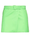 Ami Alexandre Mattiussi Woman Mini Skirt Green Size M Acrylic, Virgin Wool In Green