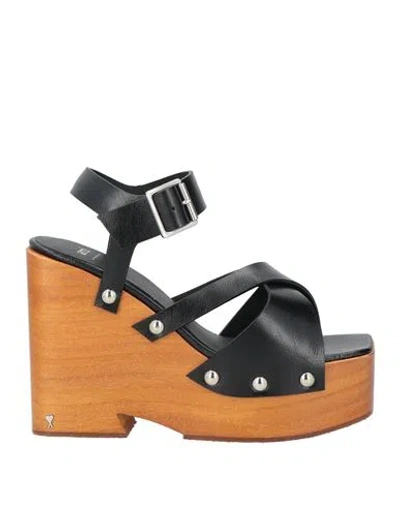 Ami Alexandre Mattiussi Woman Mules & Clogs Black Size 11 Leather