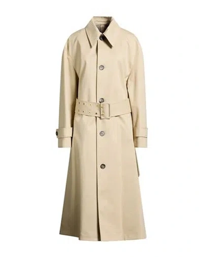 Ami Alexandre Mattiussi Woman Overcoat & Trench Coat Beige Size L Cotton In Neutral