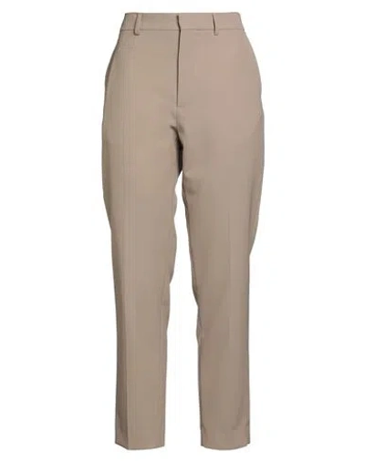 Ami Alexandre Mattiussi Woman Pants Beige Size 12 Polyester, Virgin Wool In Nude