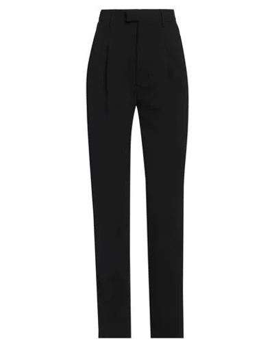 Ami Alexandre Mattiussi Woman Pants Black Size 8 Polyester, Cotton