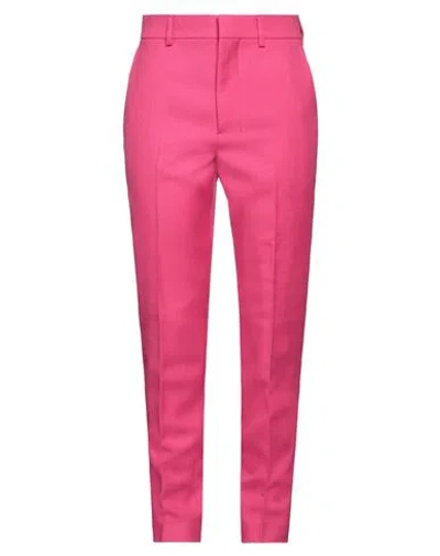 Ami Alexandre Mattiussi Woman Pants Fuchsia Size 8 Virgin Wool In Pink