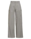 Ami Alexandre Mattiussi Woman Pants Grey Size M Virgin Wool In Gray