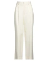 Ami Alexandre Mattiussi Woman Pants Ivory Size 10 Virgin Wool In White