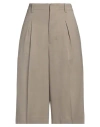 Ami Alexandre Mattiussi Woman Pants Khaki Size 6 Viscose, Virgin Wool In Beige