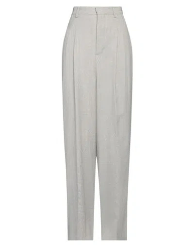 Ami Alexandre Mattiussi Woman Pants Light Grey Size 8 Virgin Wool