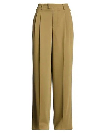 Ami Alexandre Mattiussi Woman Pants Military Green Size 4 Virgin Wool