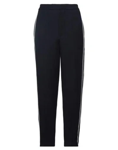 Ami Alexandre Mattiussi Woman Pants Navy Size L Virgin Wool, Polyester In Navy Blue