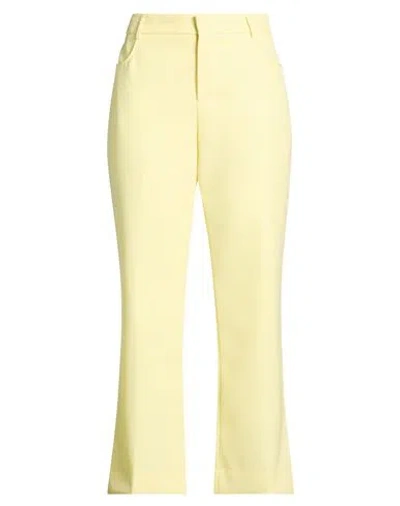 Ami Alexandre Mattiussi Woman Pants Pastel Yellow Size 8 Virgin Wool
