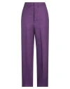 Ami Alexandre Mattiussi Woman Pants Purple Size 6 Virgin Wool In Purple