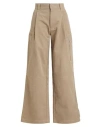 Ami Alexandre Mattiussi Woman Pants Taupe Size Xs Cotton In Gray