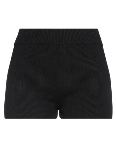 Ami Alexandre Mattiussi Woman Shorts & Bermuda Shorts Black Size S Organic Cotton, Merino Wool, Poly