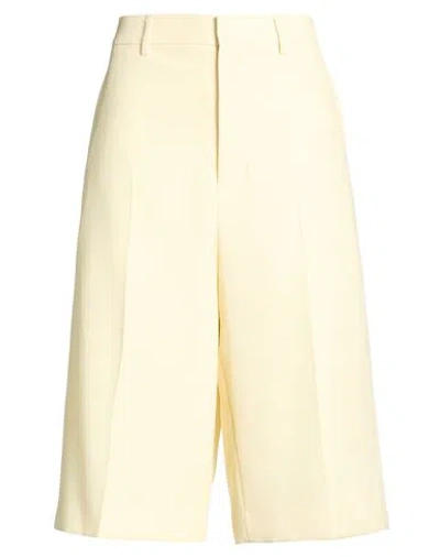 Ami Alexandre Mattiussi Woman Shorts & Bermuda Shorts Pastel Yellow Size 2 Virgin Wool