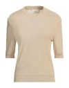 Ami Alexandre Mattiussi Woman Sweater Beige Size L Viscose, Recycled Polyamide