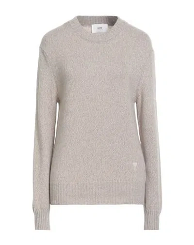 Ami Alexandre Mattiussi Woman Sweater Beige Size M Cashmere, Wool In Beige