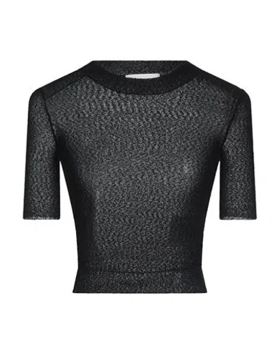 Ami Alexandre Mattiussi Woman Sweater Black Size L Viscose, Recycled Polyamide