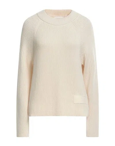 Ami Alexandre Mattiussi Woman Sweater Cream Size Xs Cotton, Wool In White