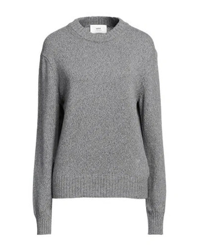 Ami Alexandre Mattiussi Woman Sweater Grey Size Xs Cashmere, Wool