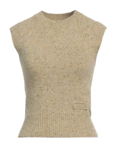 Ami Alexandre Mattiussi Woman Sweater Light Green Size M Virgin Wool, Polyamide