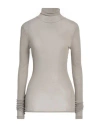 Ami Alexandre Mattiussi Woman T-shirt Grey Size M Viscose, Polyamide In Grey