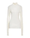 Ami Alexandre Mattiussi Woman T-shirt Ivory Size L Viscose, Polyamide In White