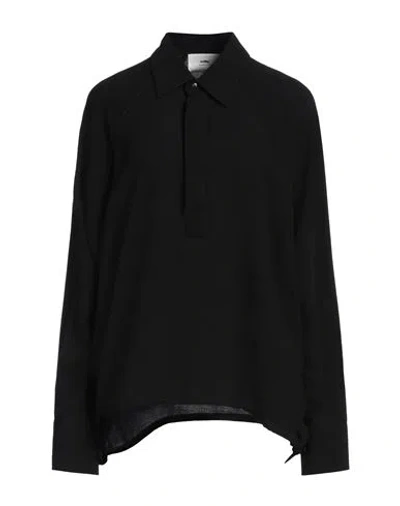 Ami Alexandre Mattiussi Woman Top Black Size M Virgin Wool, Viscose