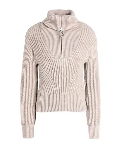 Ami Alexandre Mattiussi Woman Turtleneck Beige Size S Virgin Wool In Beige