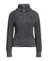 Ami Alexandre Mattiussi Woman Turtleneck Grey Size M Virgin Wool In Grey