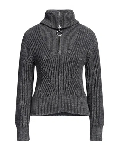 Ami Alexandre Mattiussi Woman Turtleneck Grey Size M Virgin Wool