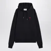 Ami Alexandre Mattiussi Ami Paris Ami De Coeur Navy Blue Hoodie